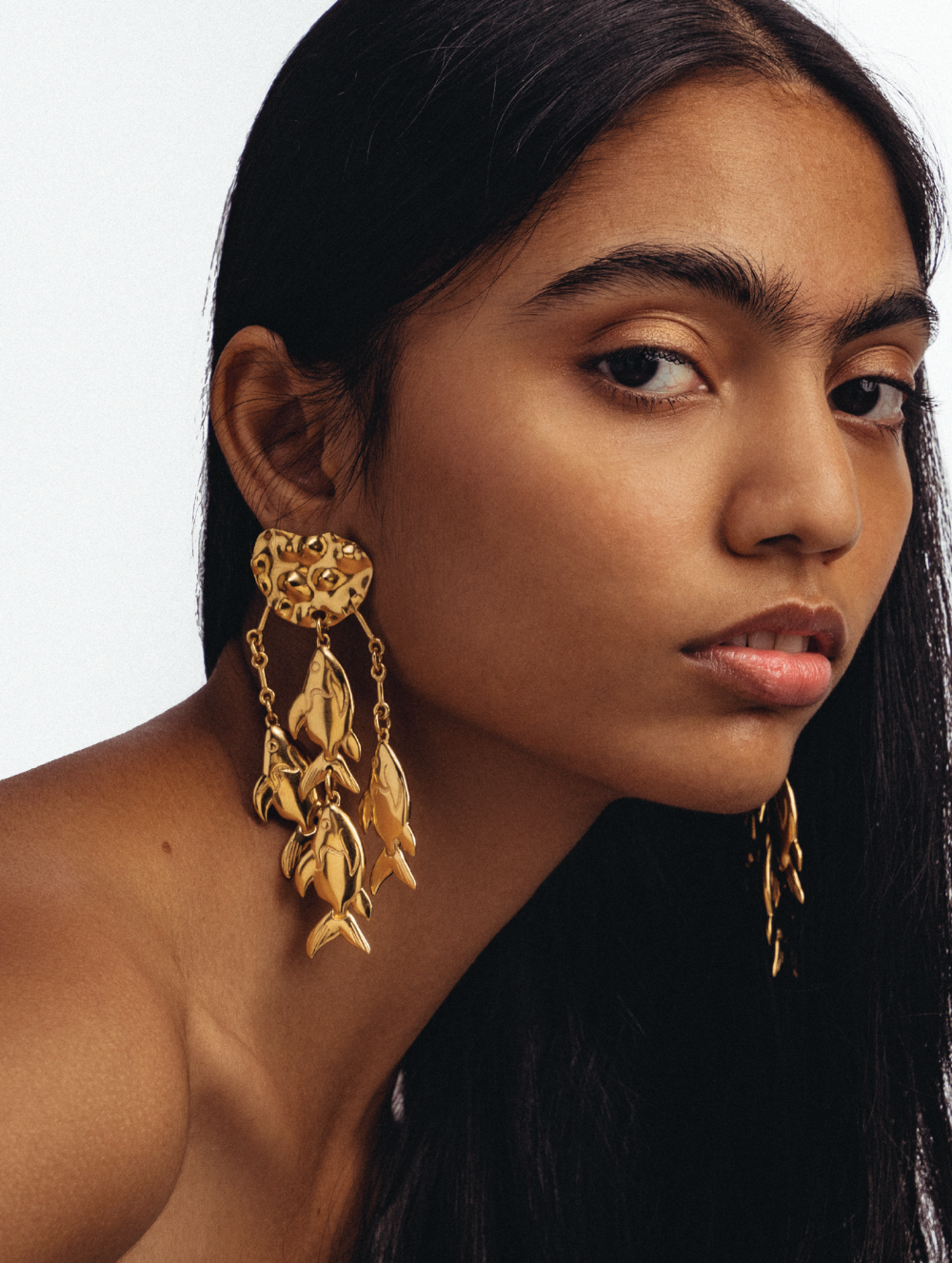 Gold Drop Earrings