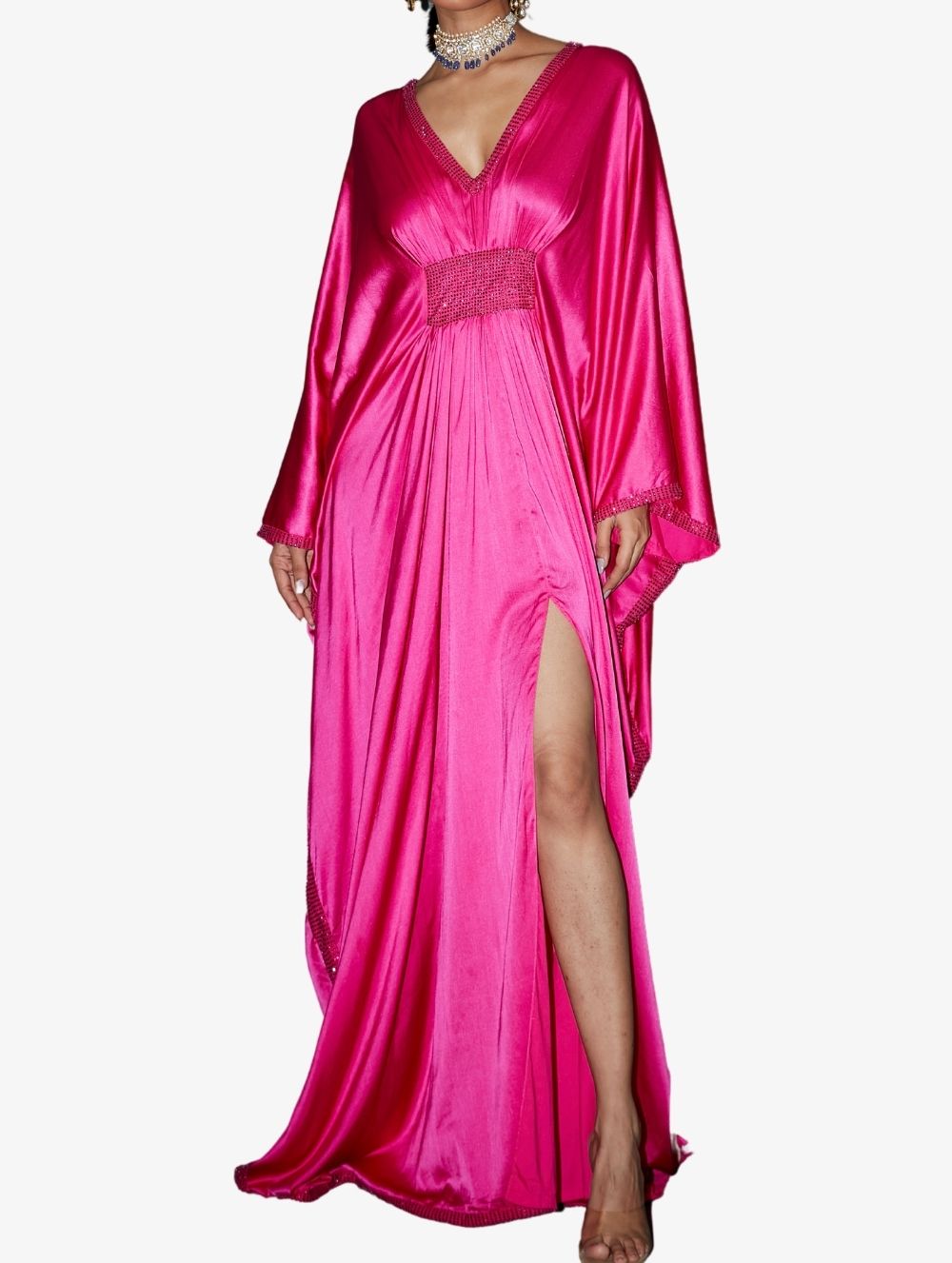 Lauran Pink Kaftan Dress