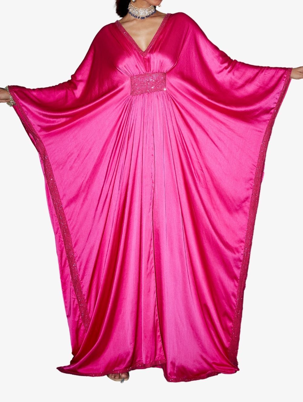 Lauran Pink Kaftan Dress