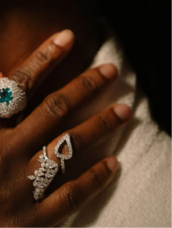 Silver Angel Wing Ring