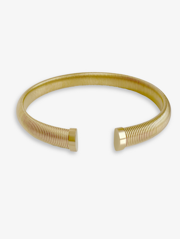 Gold Chunky Ribbed Choker