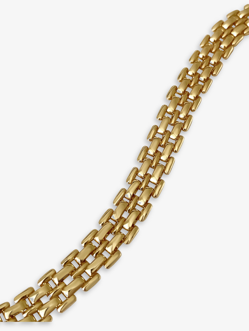 Gold Watch Band Necklace