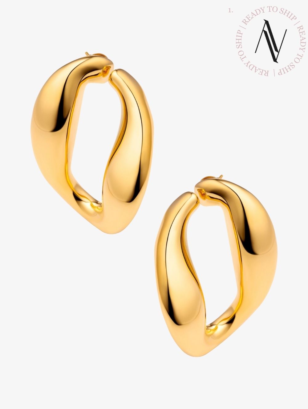 Chunky chain hoops | Ready to Ship