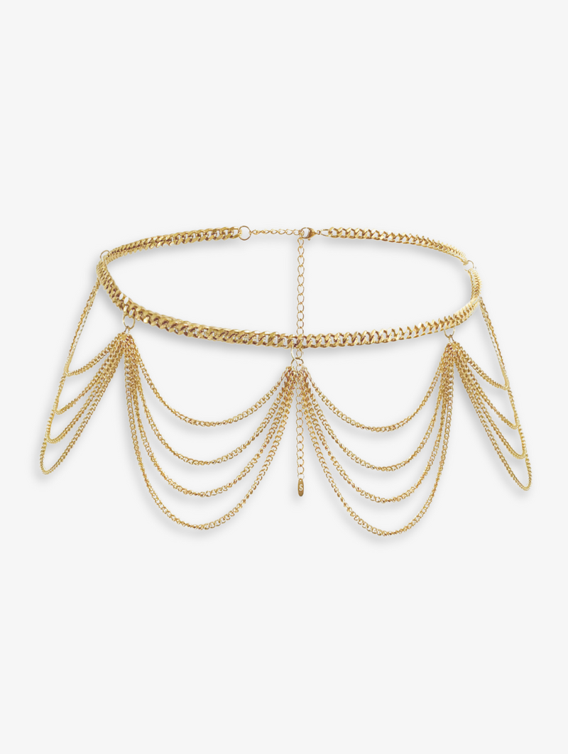 Draped Chain Belt