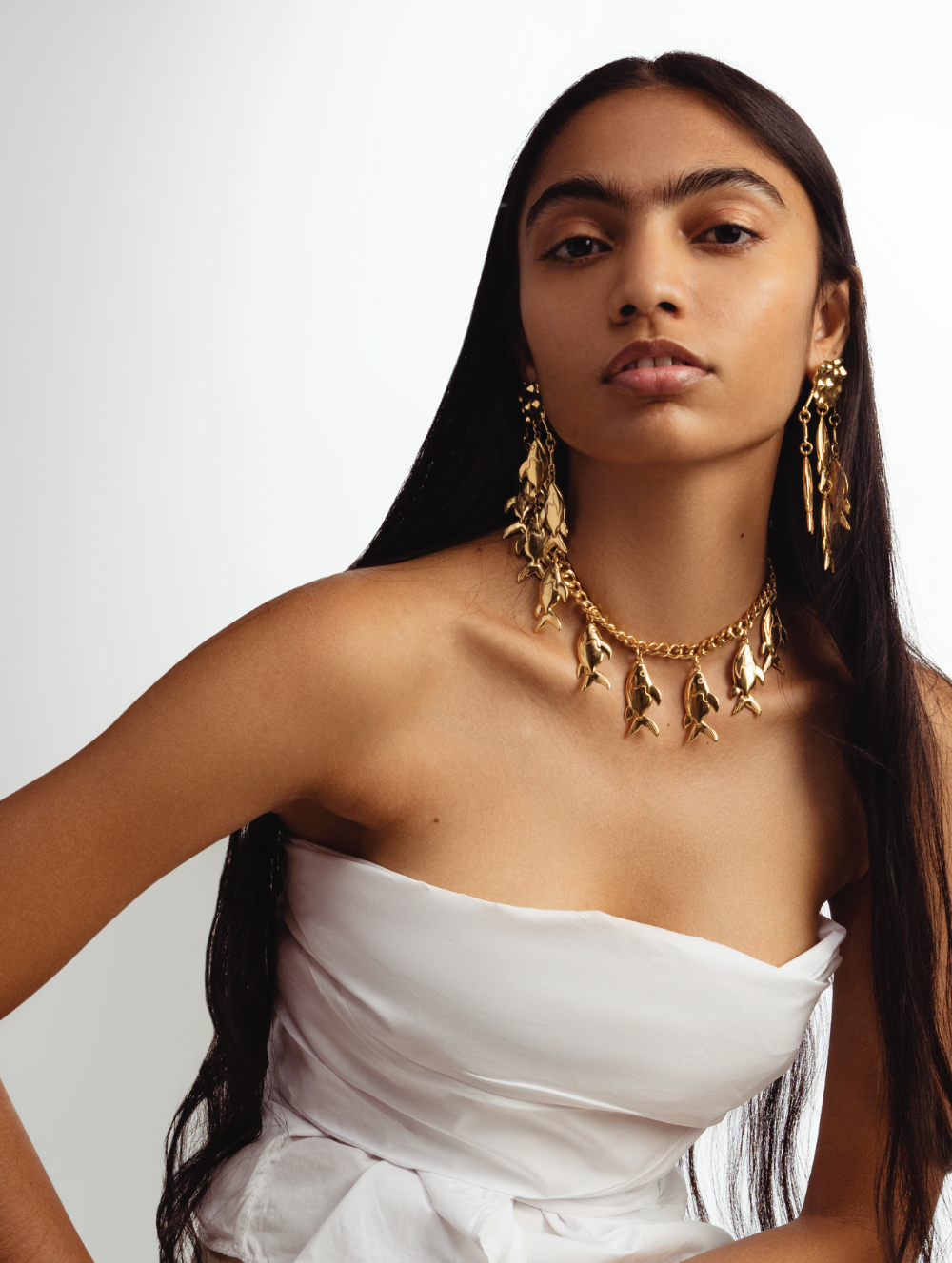 Gold Drop Earrings