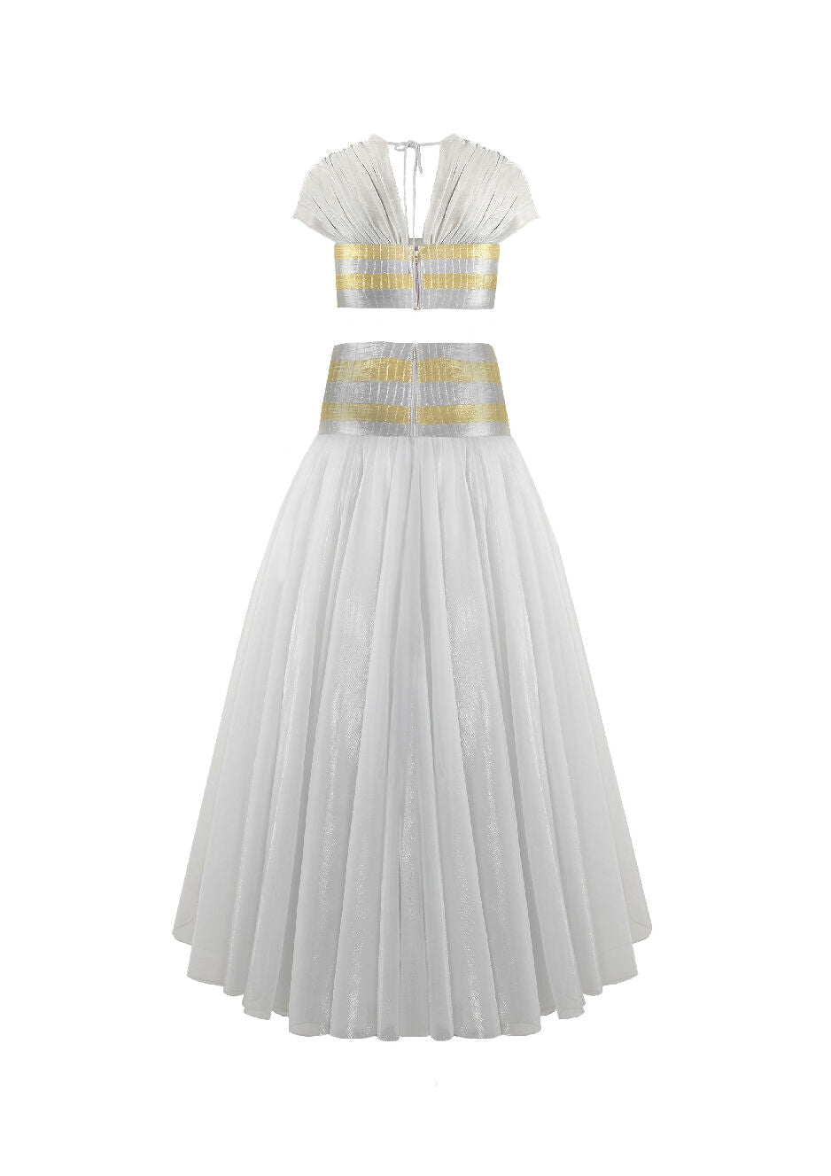 Zari Striped Metallic Ensemble