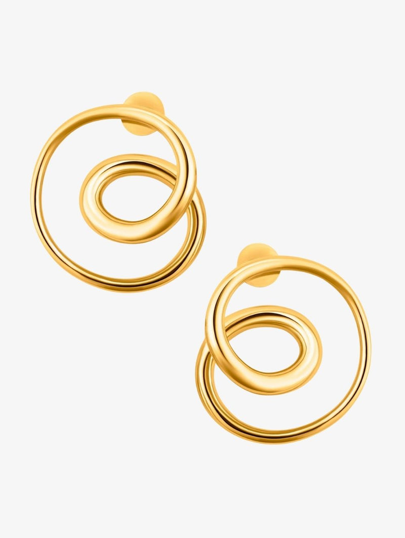 Swirly mini mismatch hoops