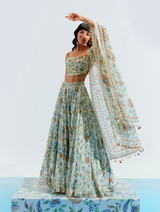 Evening Standard 2024 | Ivory Embroidered Lehenga Set