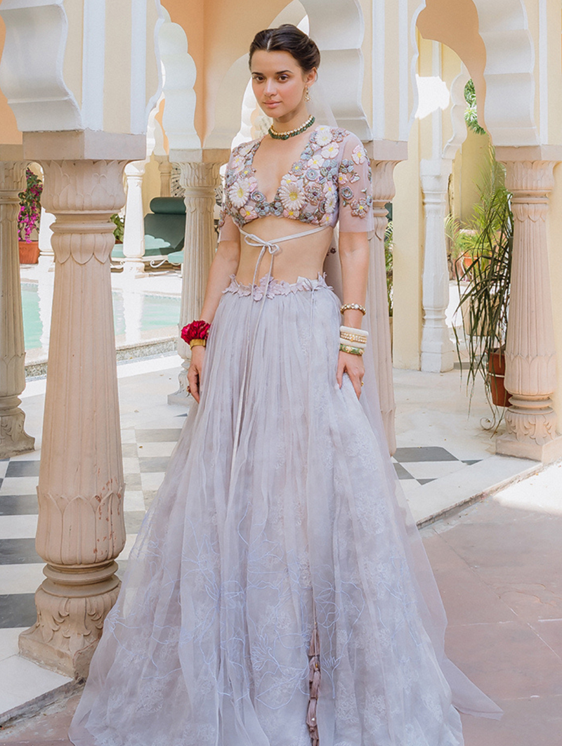 Fields of Lilac Dupatta