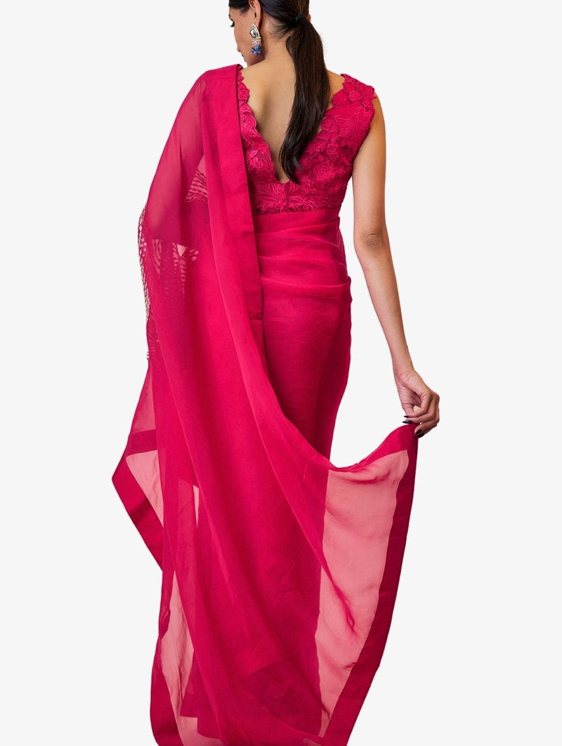 Pink Saree set