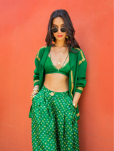 Emerald Bandhini Set