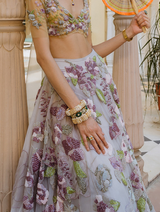 A Field of Purple Poppies Dupatta