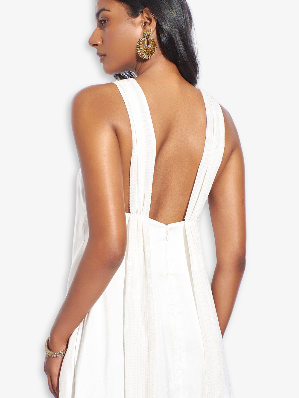 White Alek Tunic and Crop Trousers