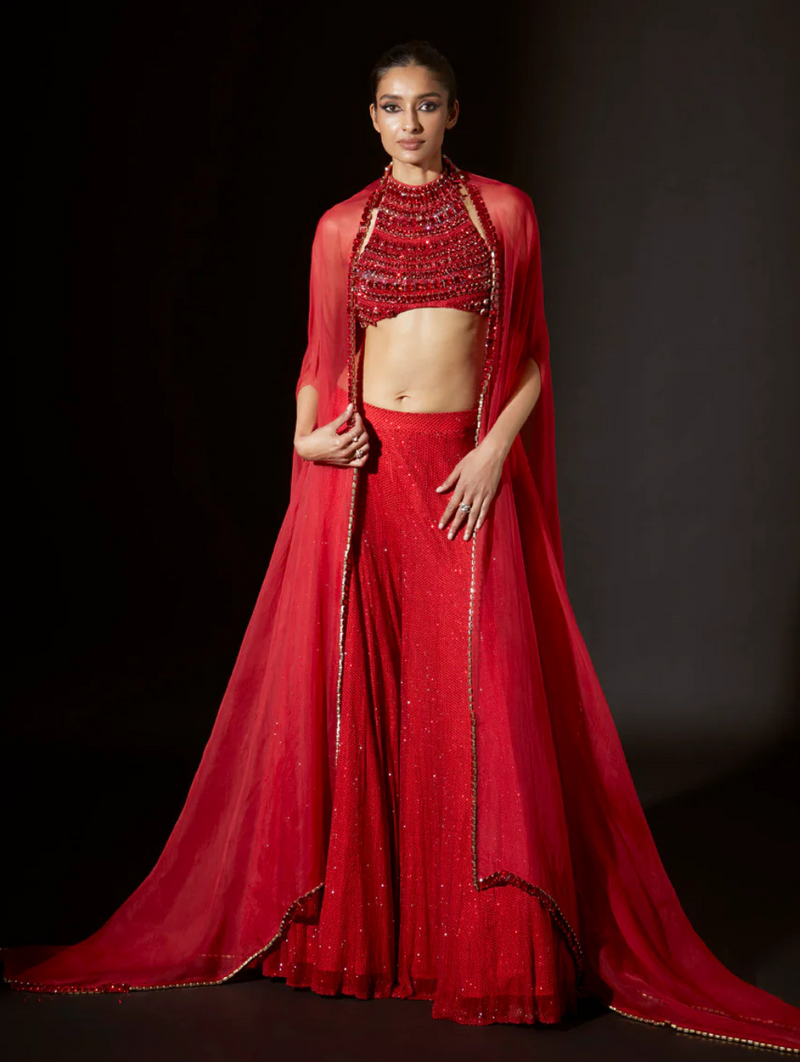 Vibrant Jewel Sharara Set