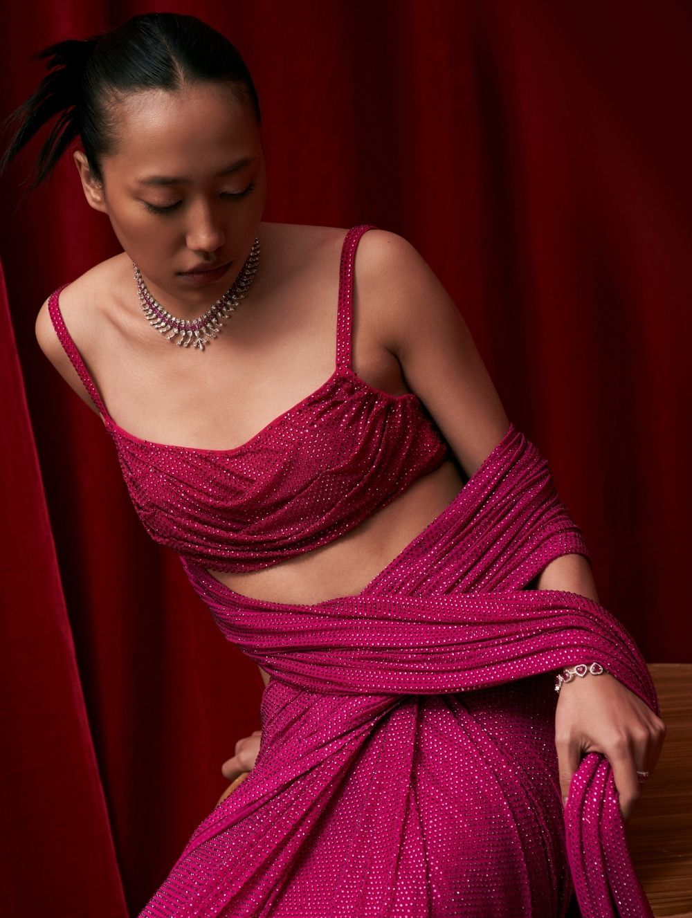 Magenta Magic Saree