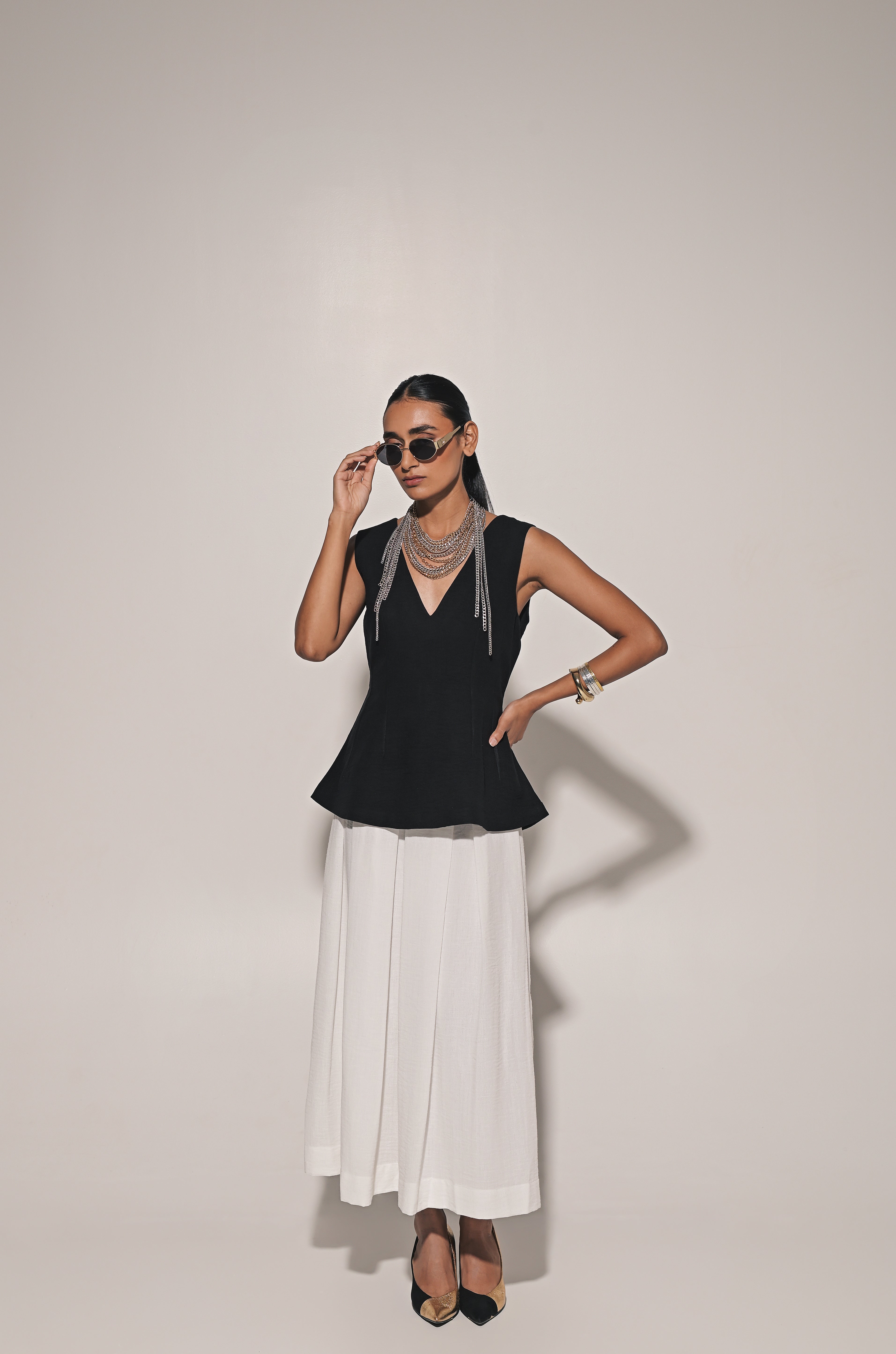 Elan skirt with sculpted top