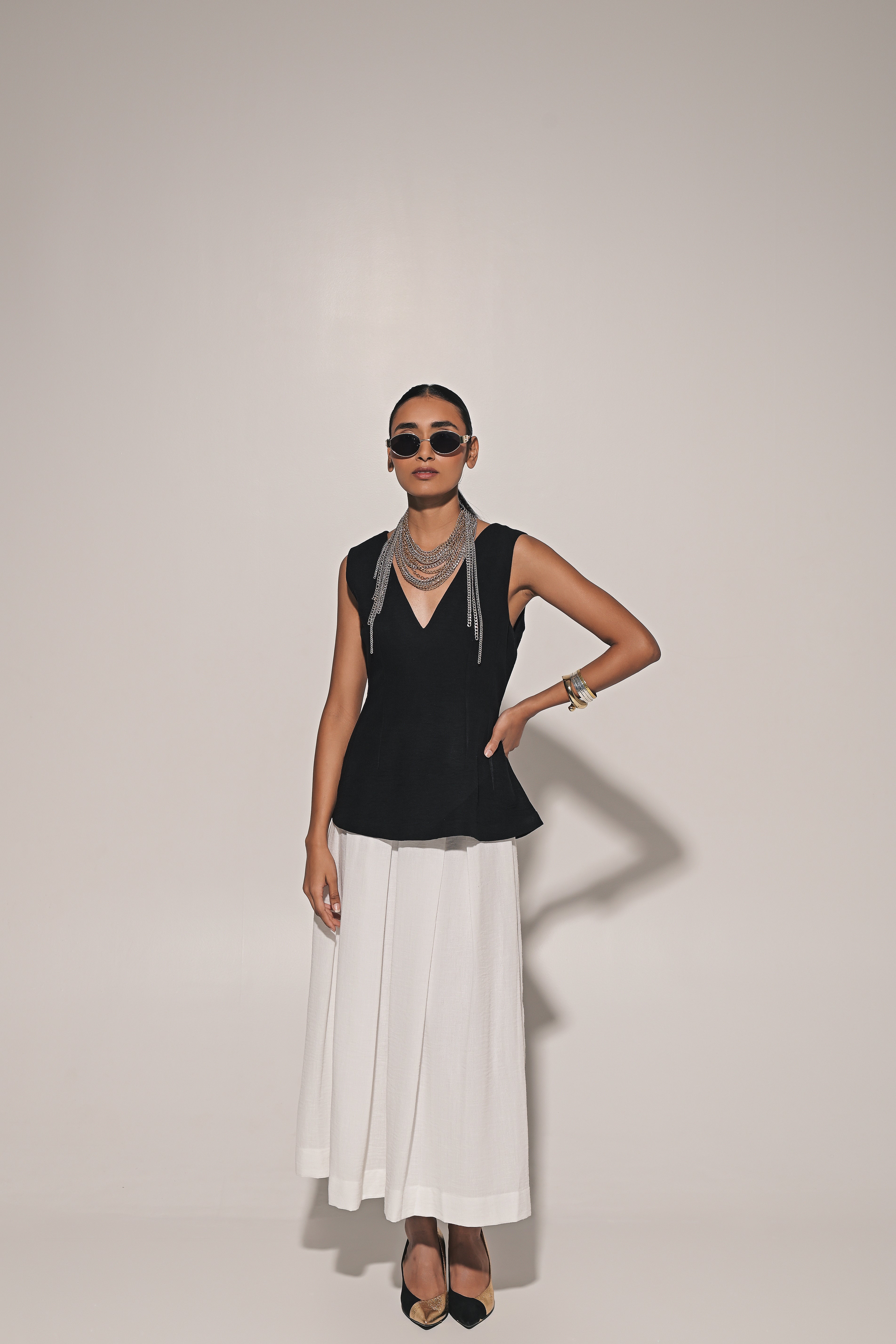 Elan skirt with sculpted top