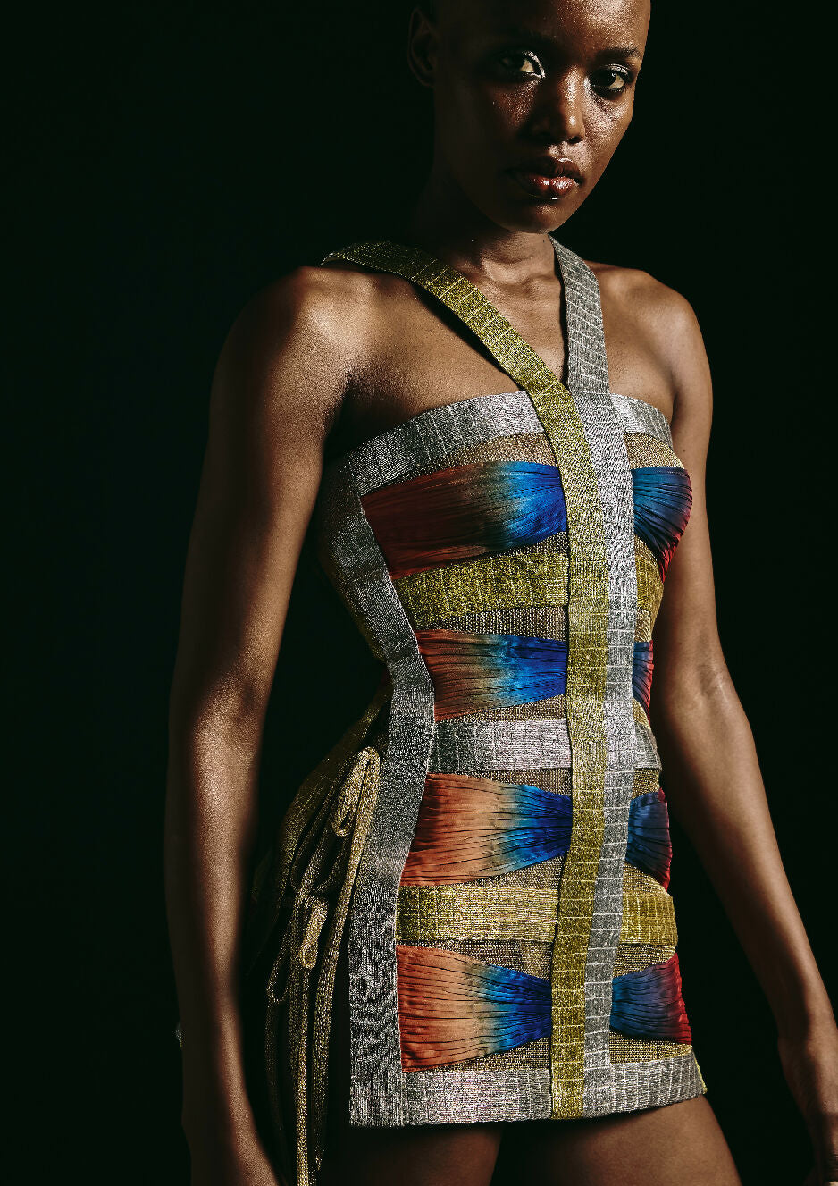 Gathered Tier Sculpted Dress