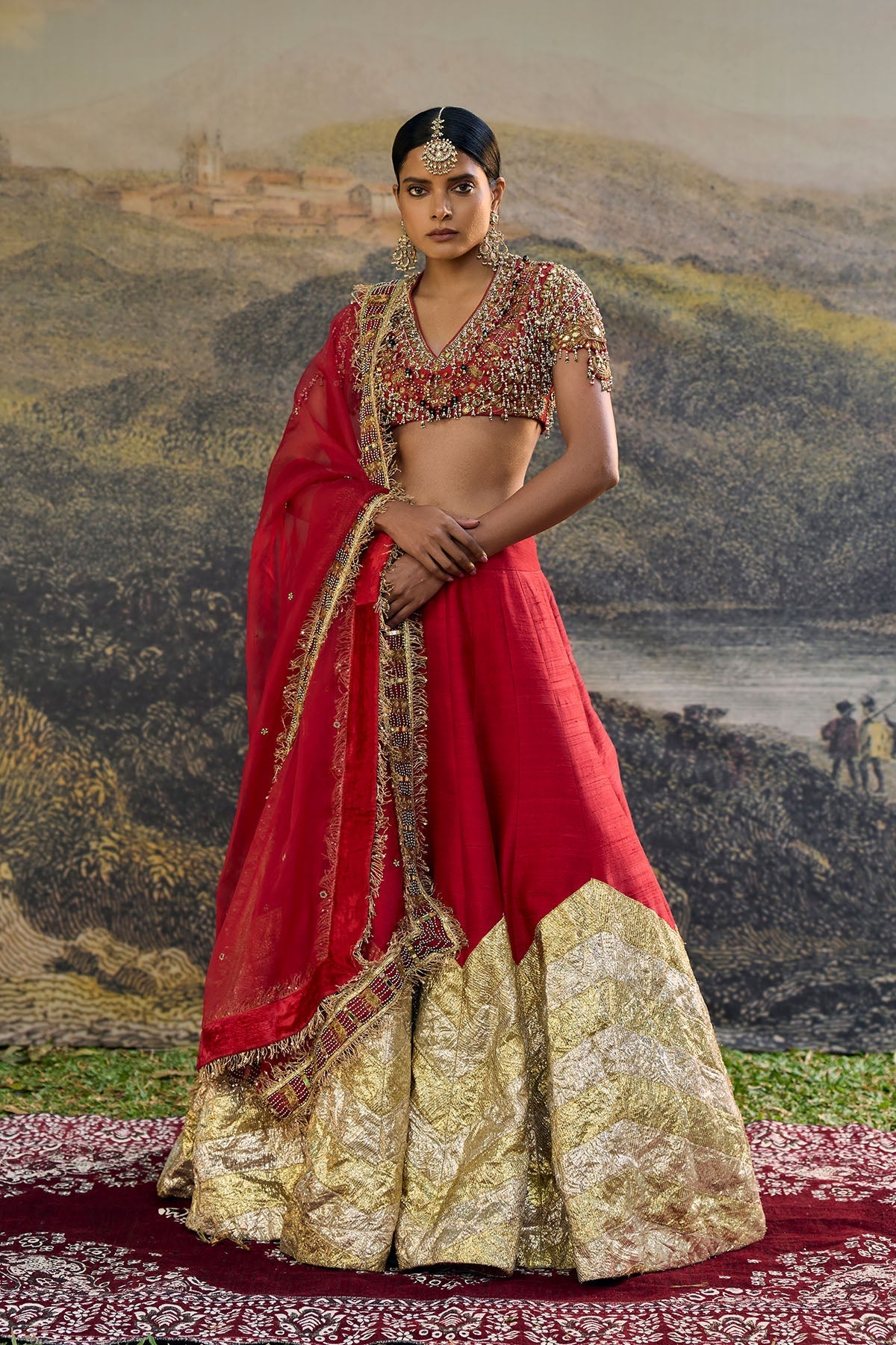 Lalima Jadau Lehenga Set