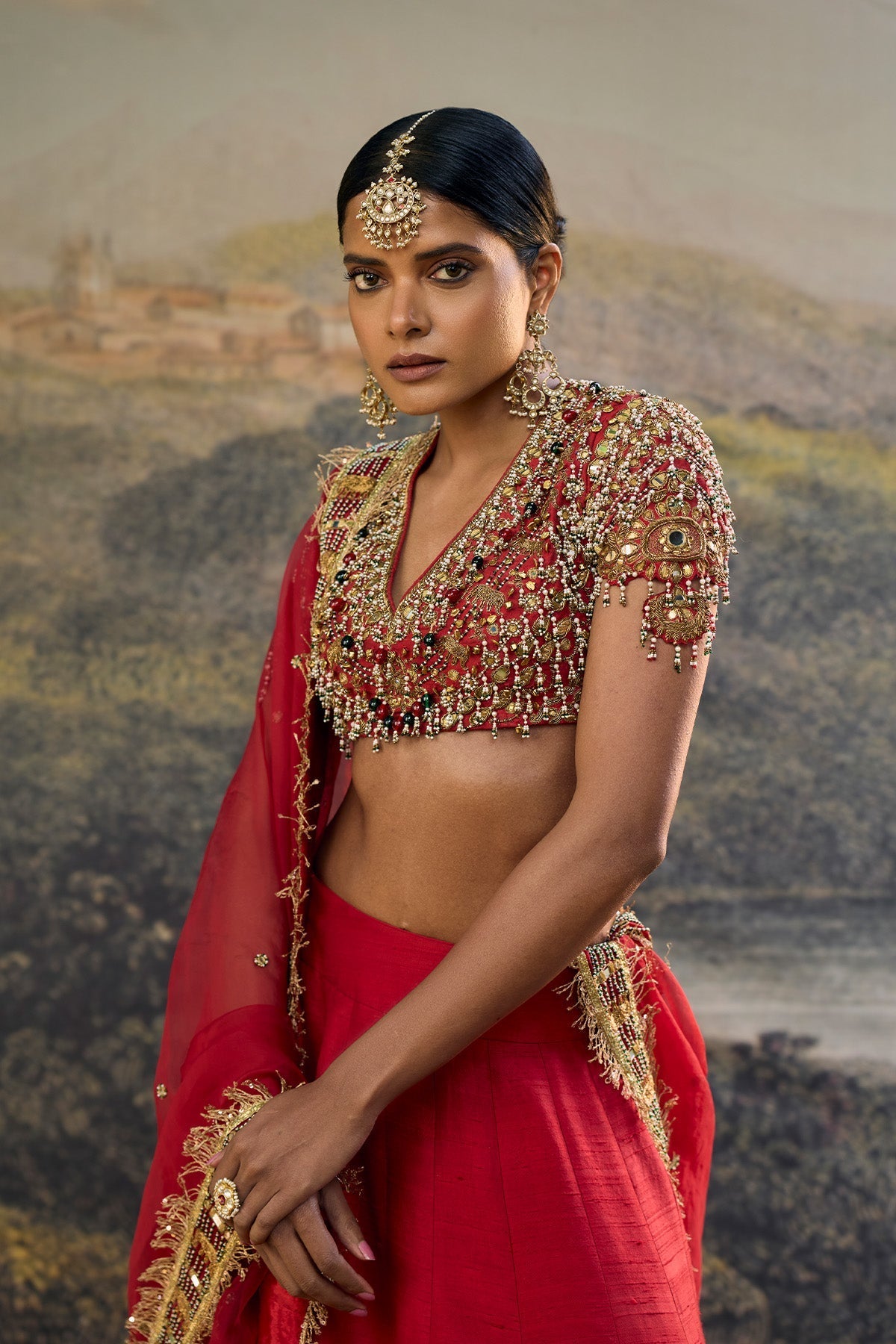 Lalima Jadau Lehenga Set