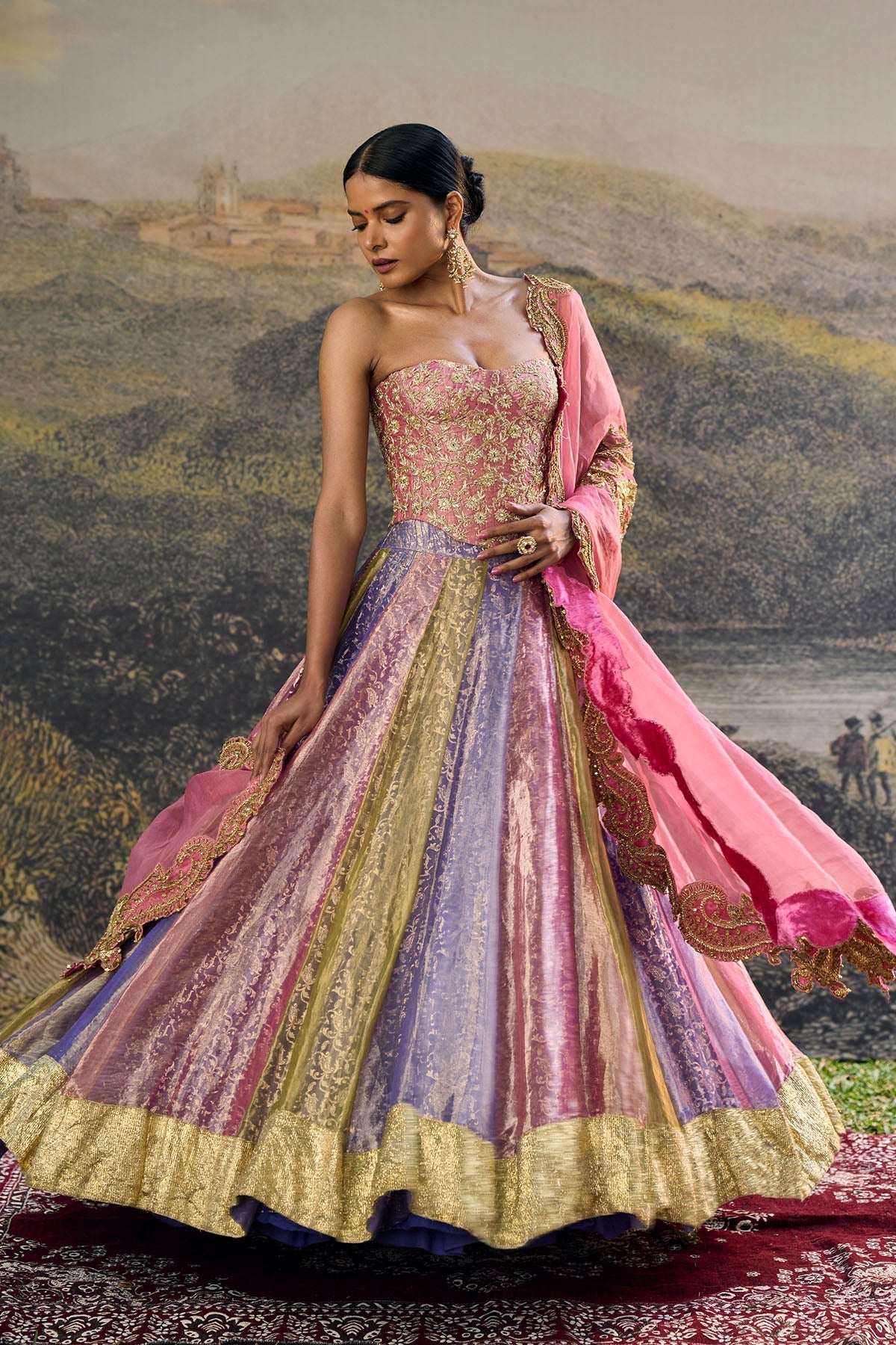 Rangoli Zari Lehenga Set