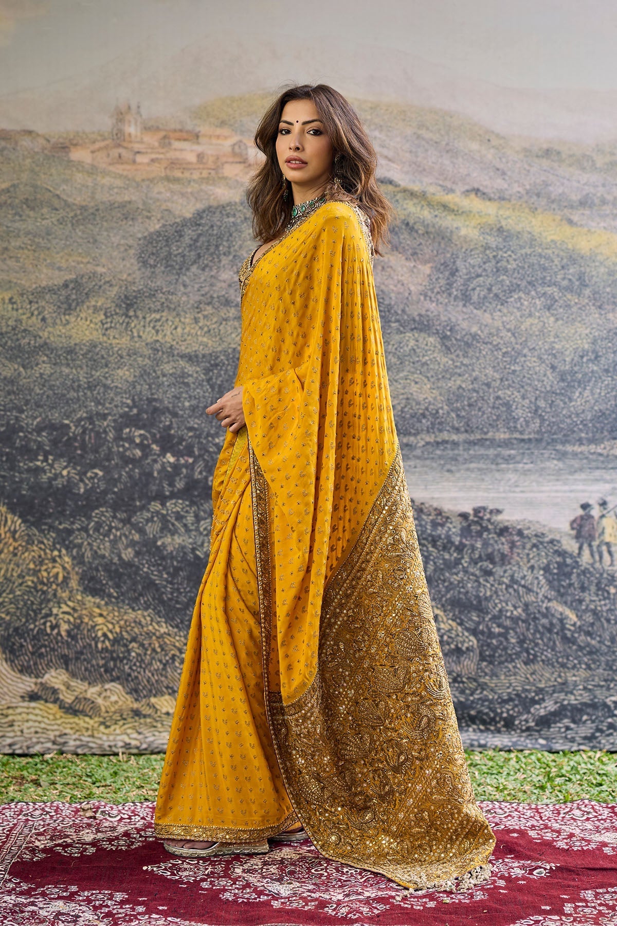 Pehr Crepe Saree Set