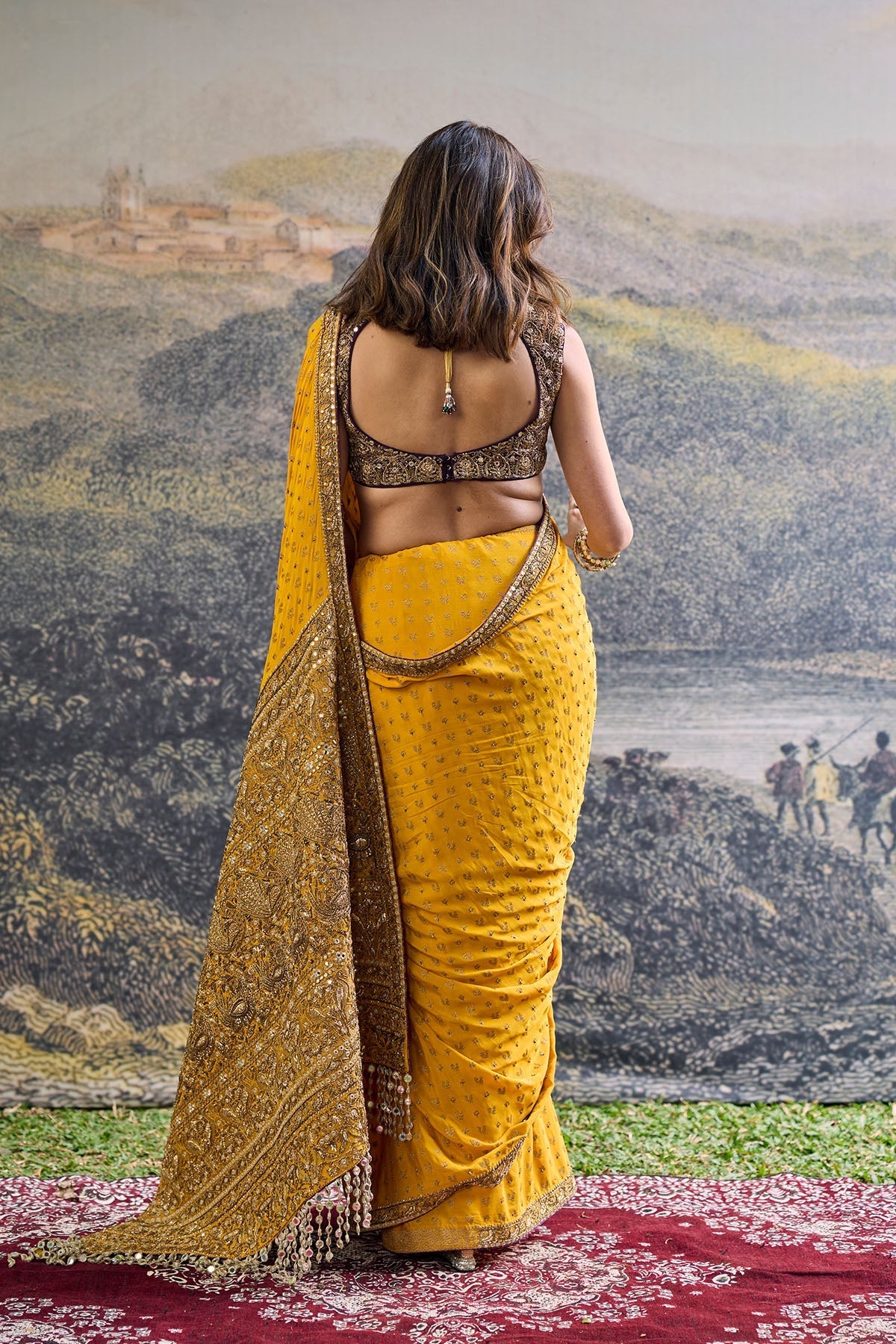 Pehr Crepe Saree Set