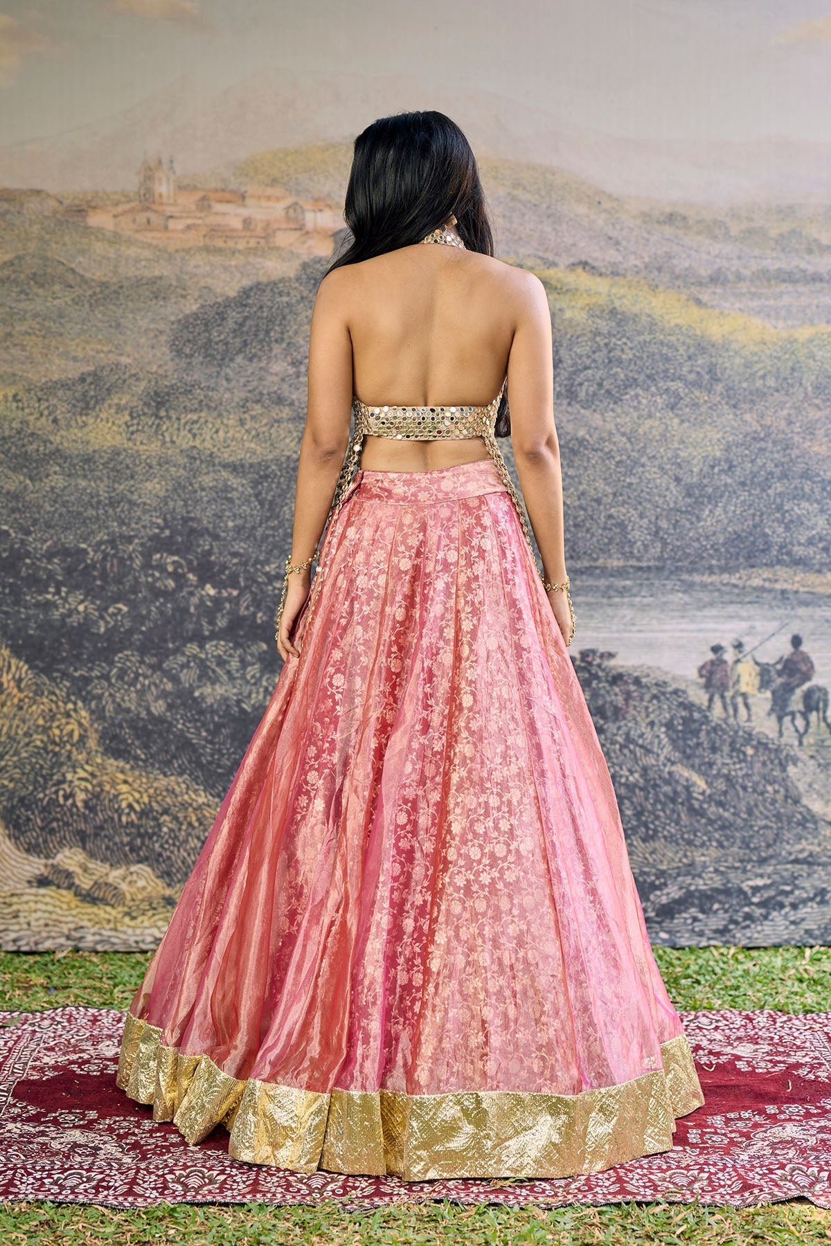 Gulbahar Mirror Lehenga Set