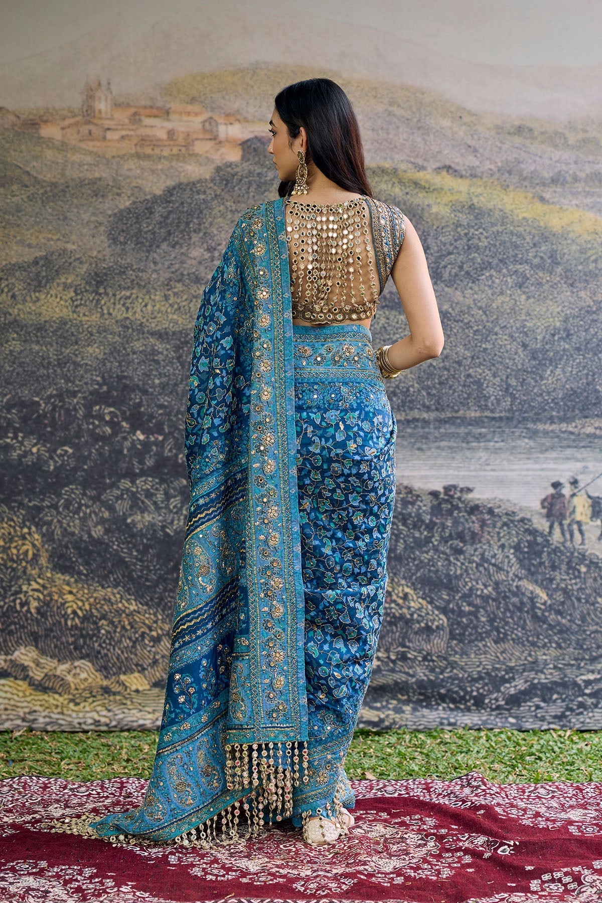 Neelambari Saree Set