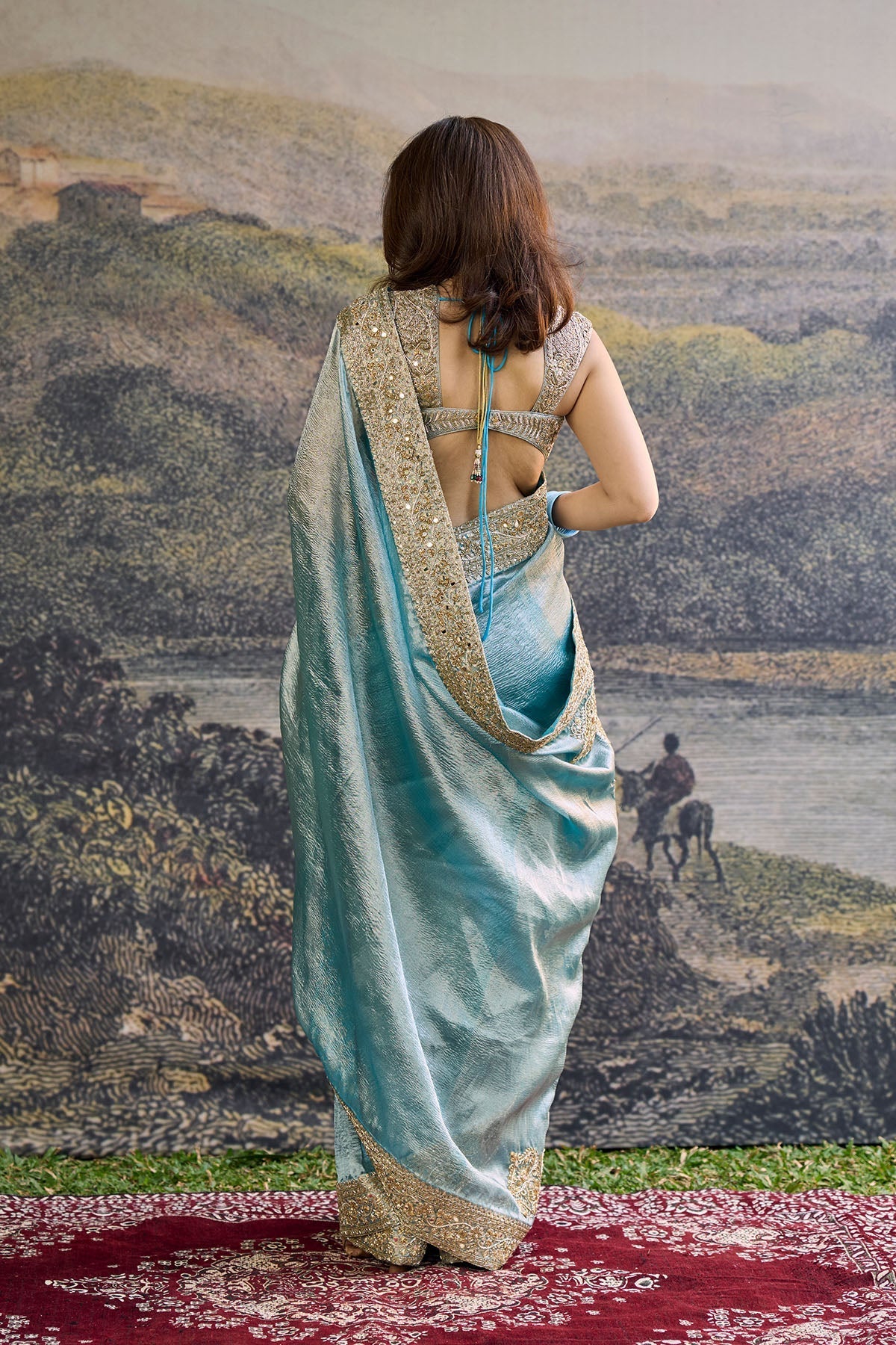 Shobhana Tissue Saree Set