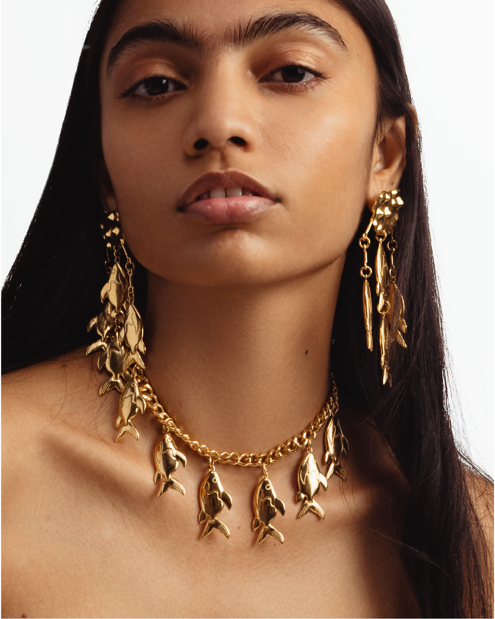 hooked on earrings and choker-01