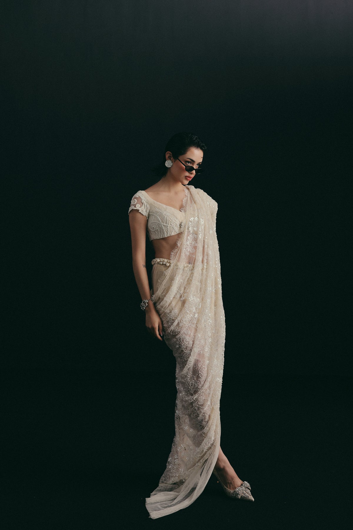 TIED WITH A BOW SHAPED SARI