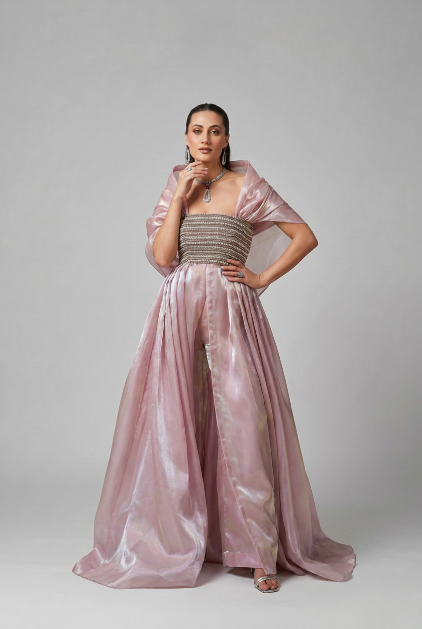 The bridesmaid diaries drape corset and pants set