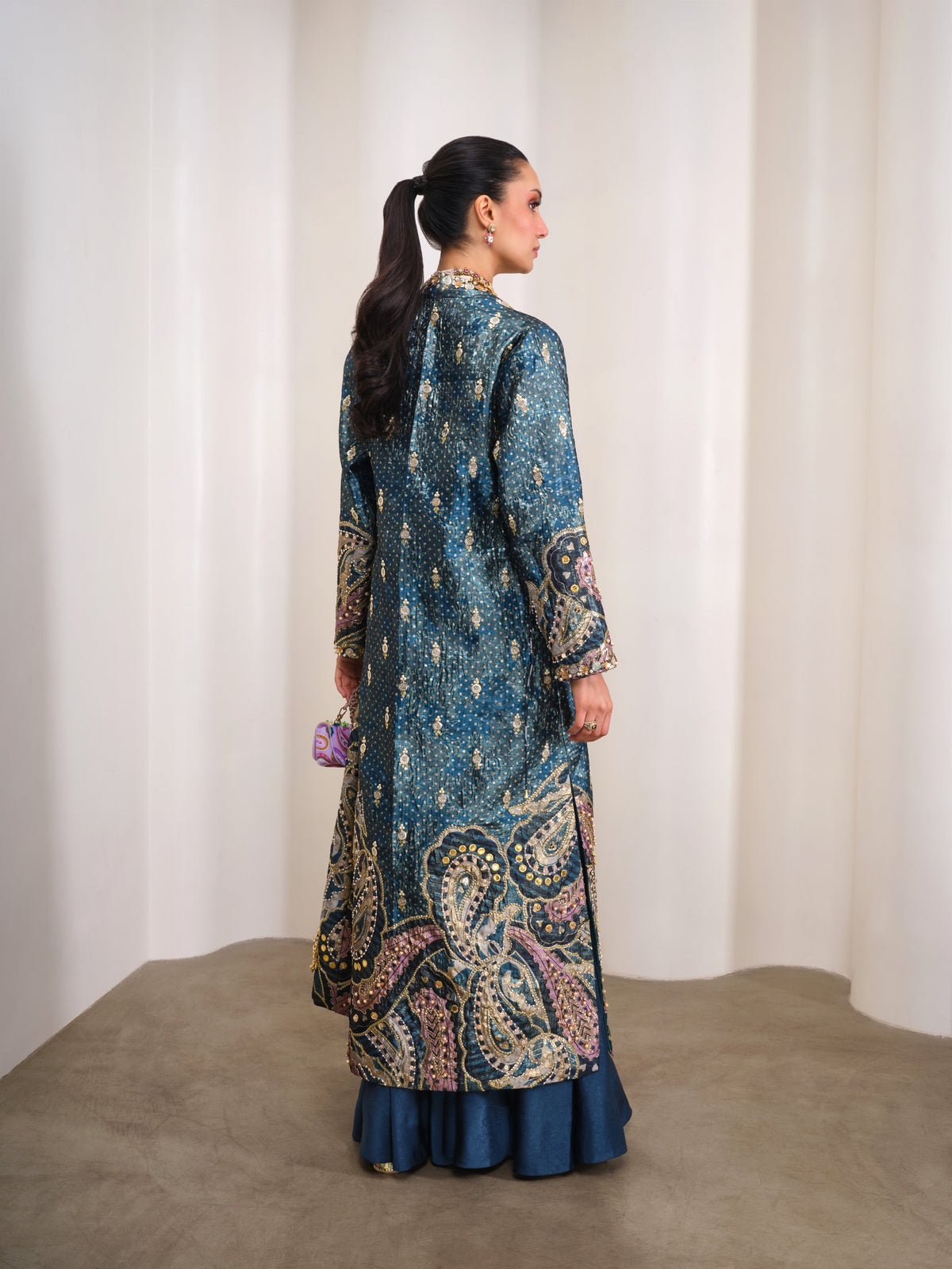 Midnight Power Move – blue jacket set by Papa Don't Preach by Shubhika