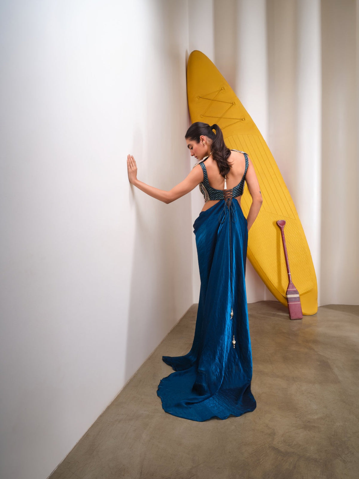 Blue Hour Drama – petrol blue dress by Papa Don't Preach by Shubhika