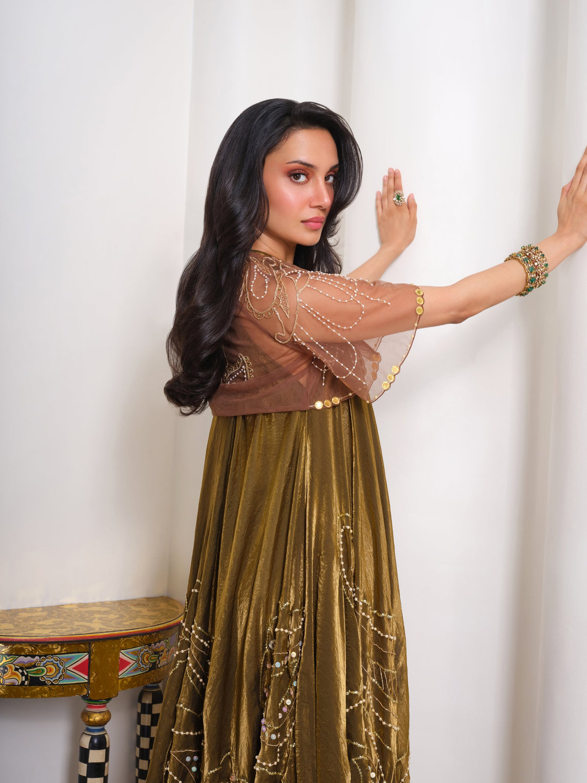 Molten Glow – gold kurta set by Papa Don't Preach by Shubhika