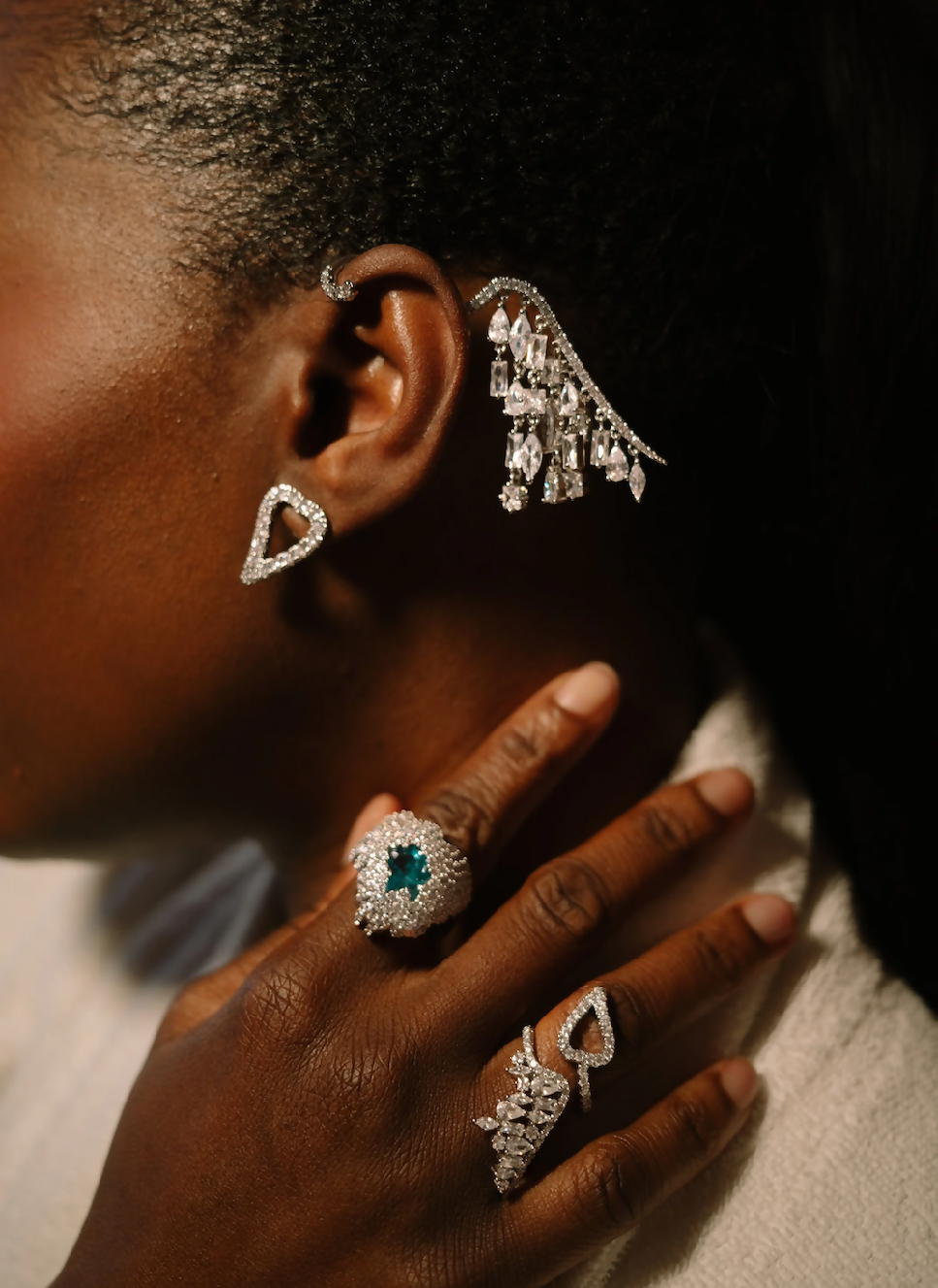 Angel Wing Silver Earrings