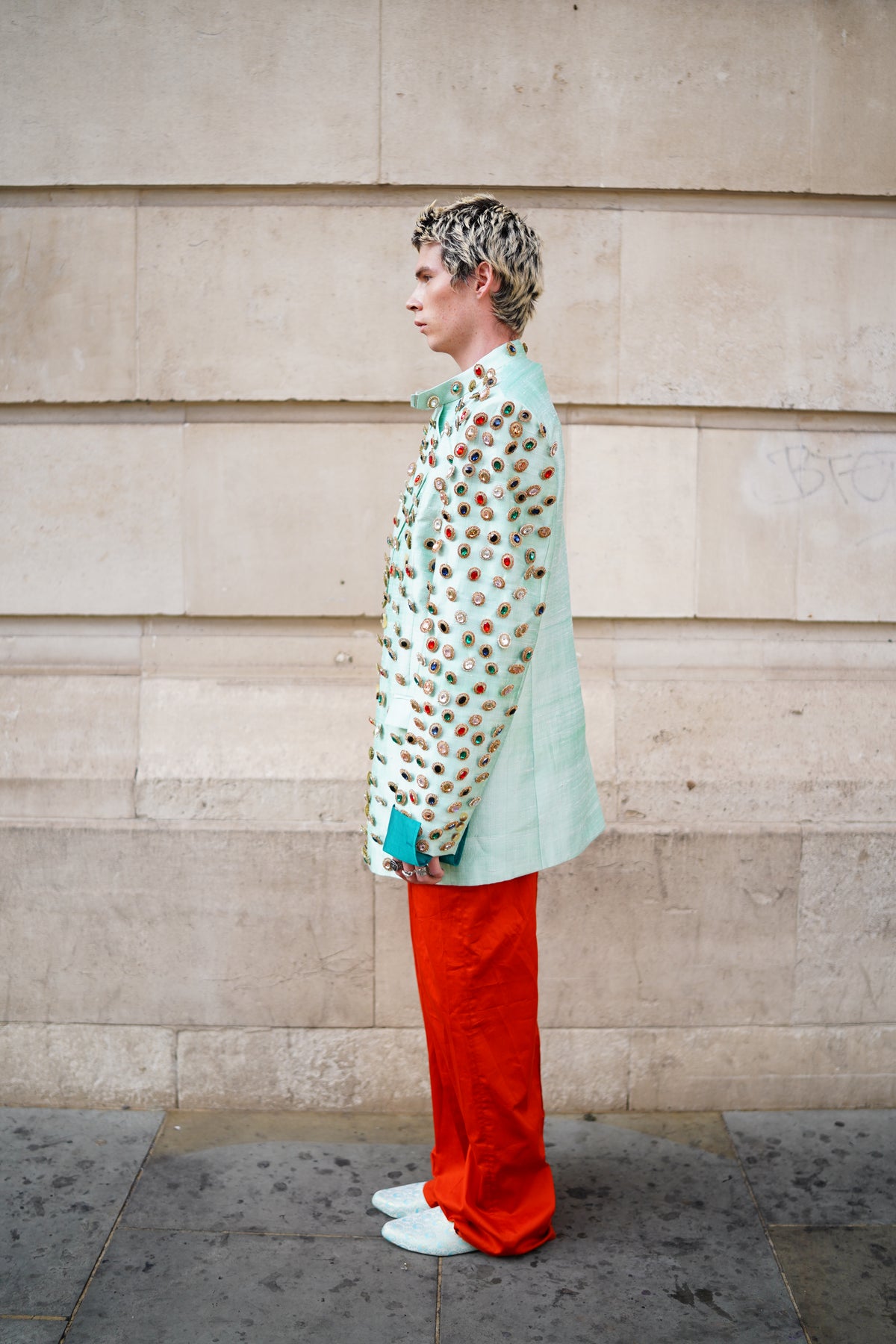 Tissa Oversized Blazer, Shirt & Wide-Leg Trouser Set by Pindiga