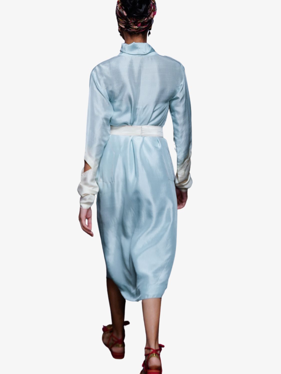 Bluebell blue dupion tunic