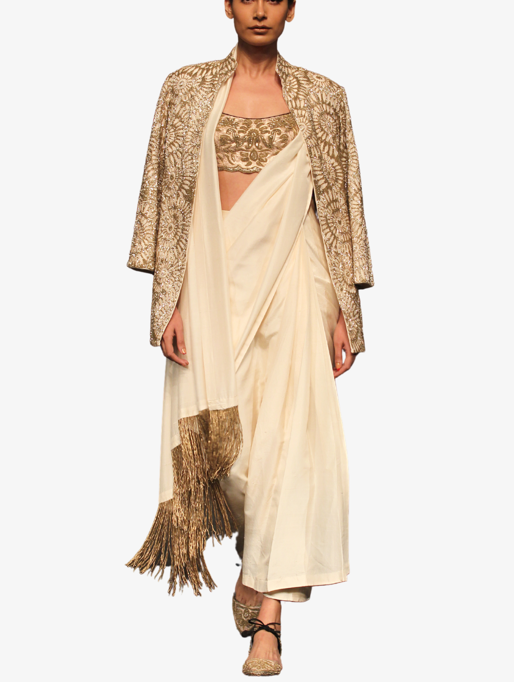 Sheerluxe 2024 | Silk pre-draped Sari 3 piece set