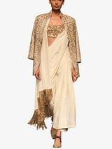 Silk pre-draped Sari 3 piece set