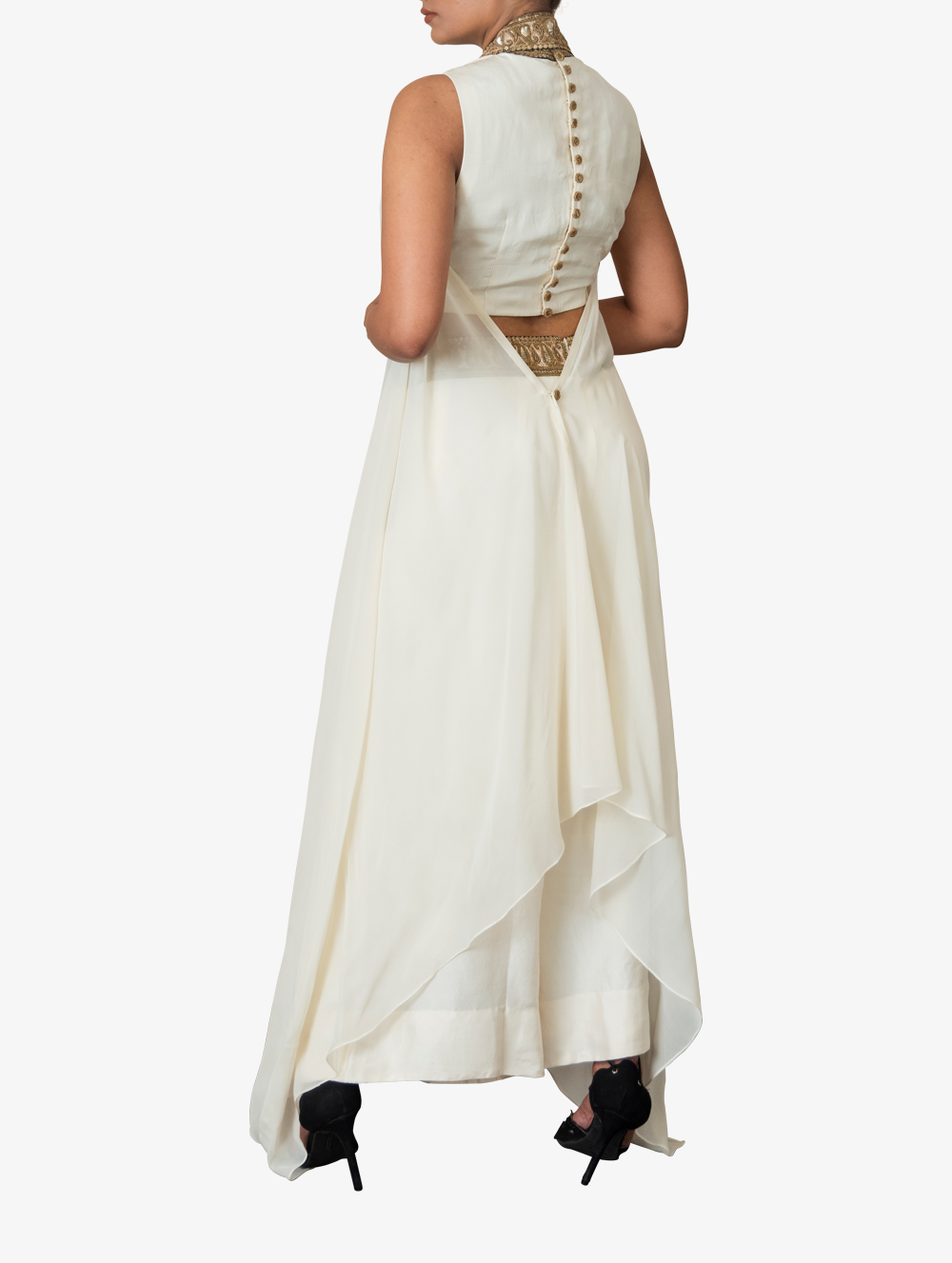 Three Piece Drape and Trouser set