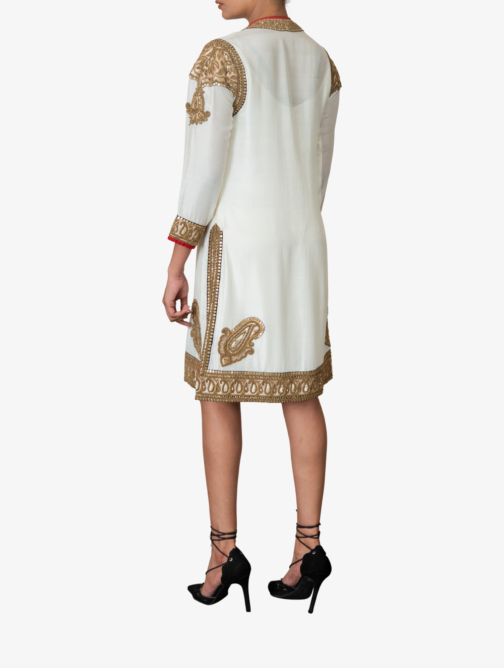 Hand-embroidered kurta dress